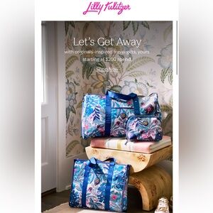 NIP Lilly Pulitzer GWP tote bag in best fronds forever